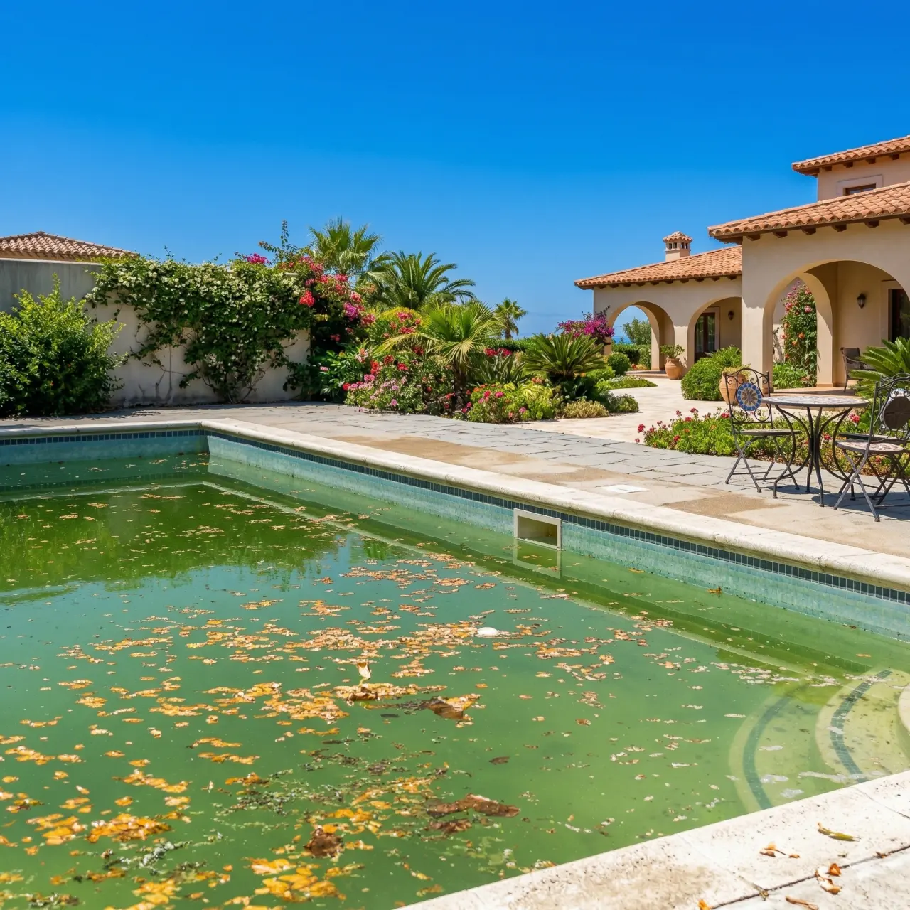 Piscina verde: o que verificar antes do tratamento