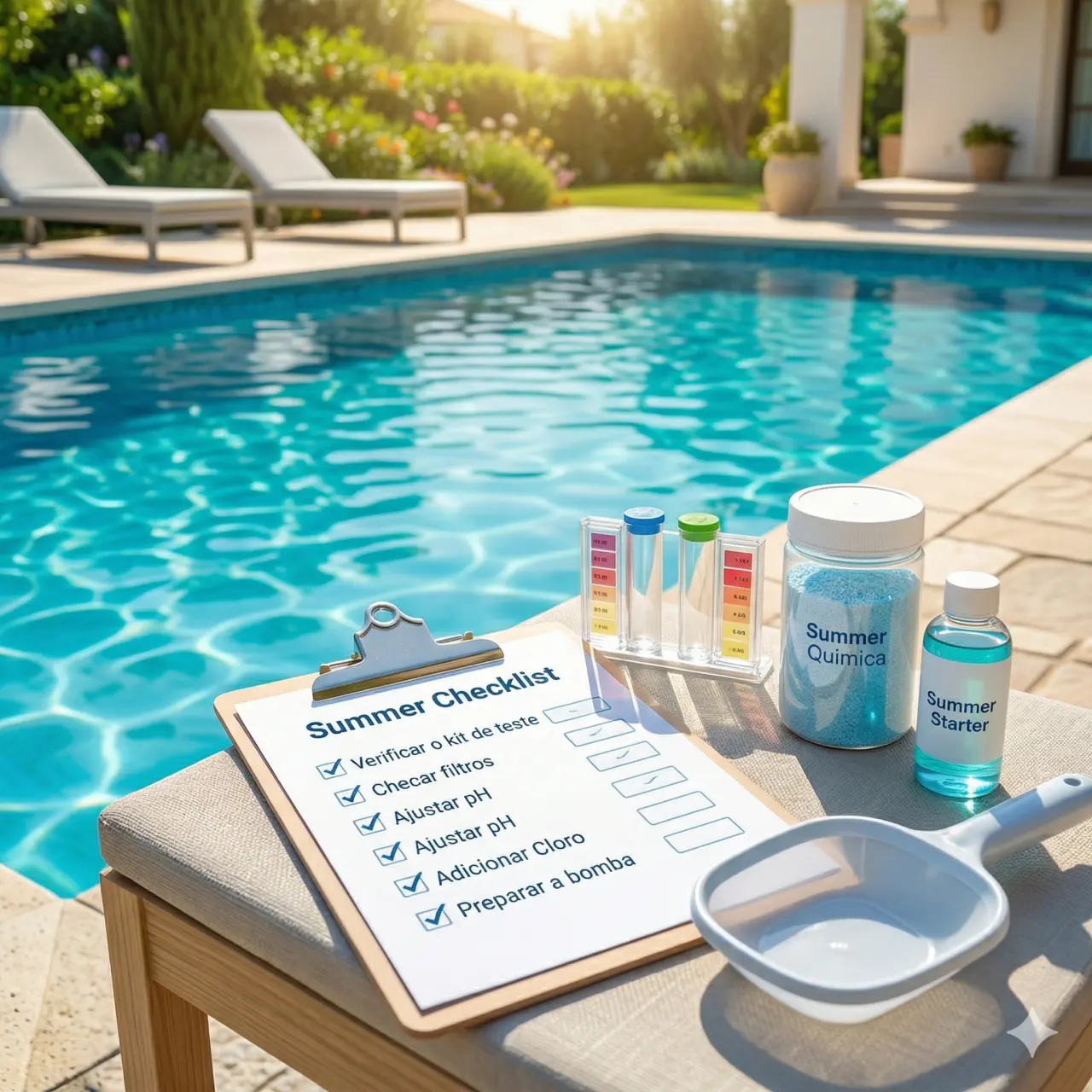 Como preparar a piscina para períodos de maior uso