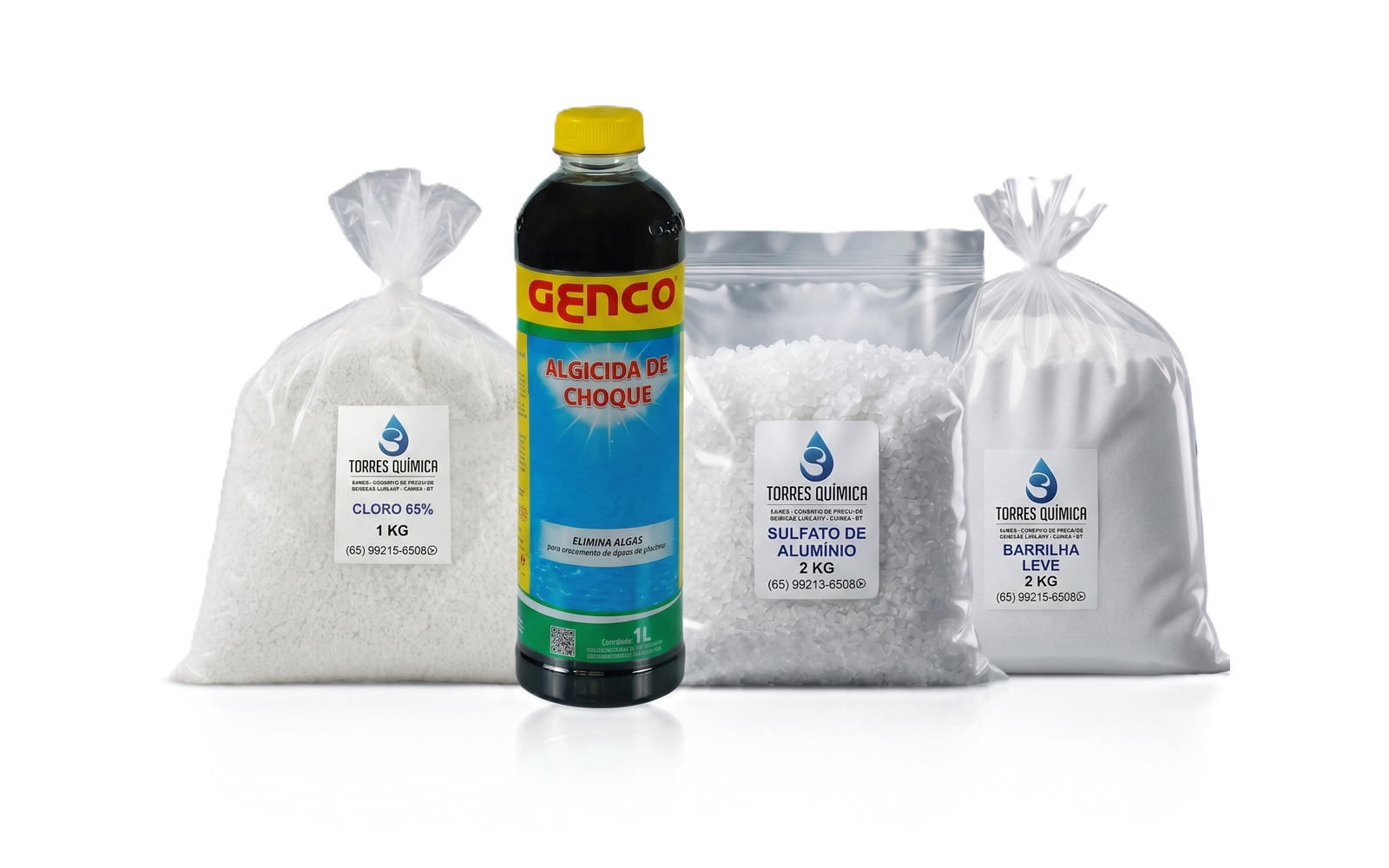 Kit Piscina Verde / Emergência - loja de produtos para piscina em Cuiabá