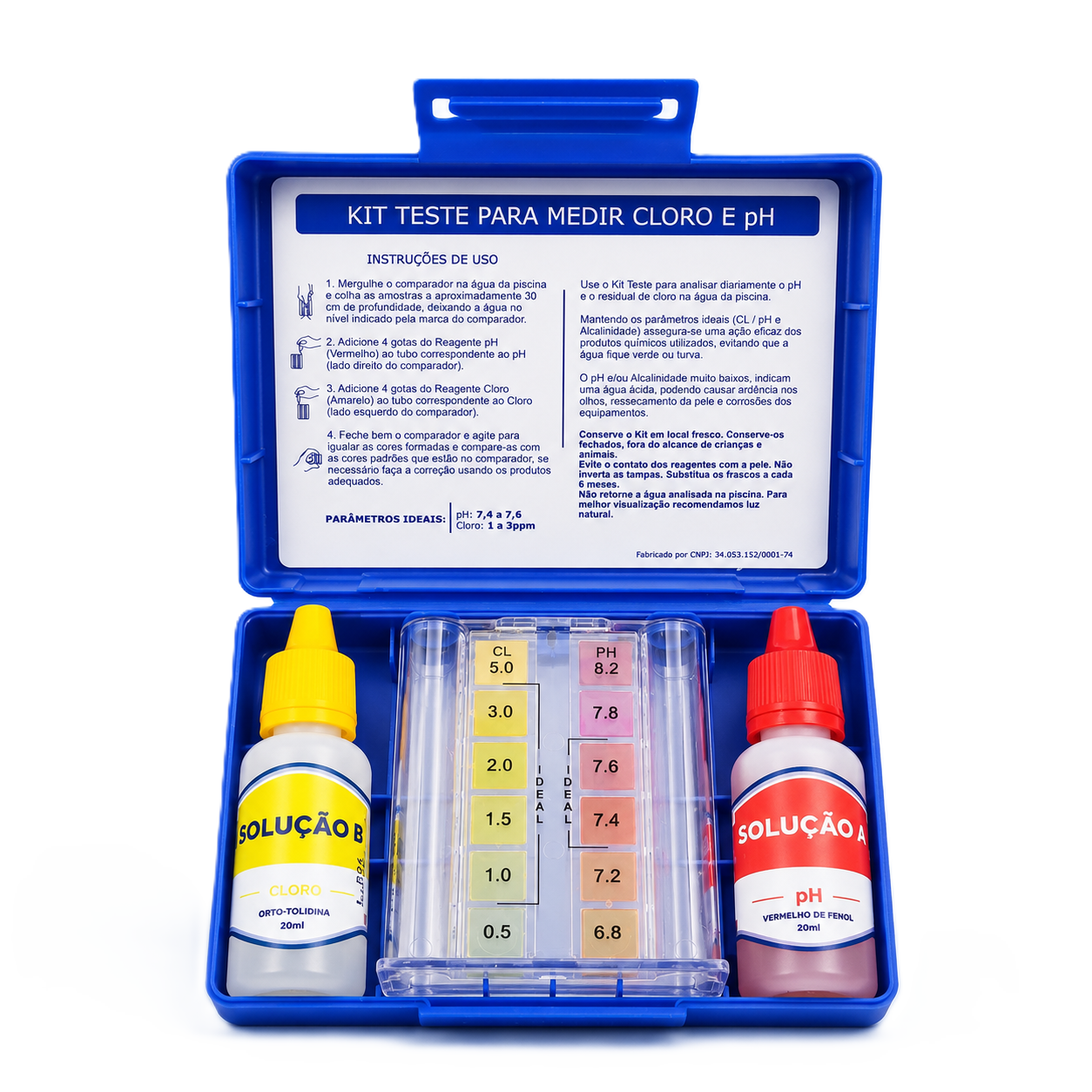 Kit Teste Cloro e pH para Piscina Aquality - loja de produtos para piscina em Cuiabá