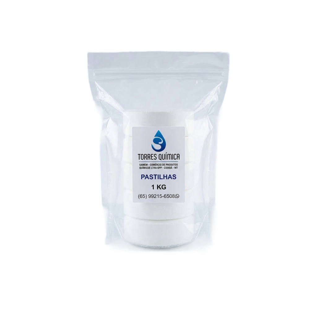 Pastilha tricloro 5 un. para piscina em Cuiabá